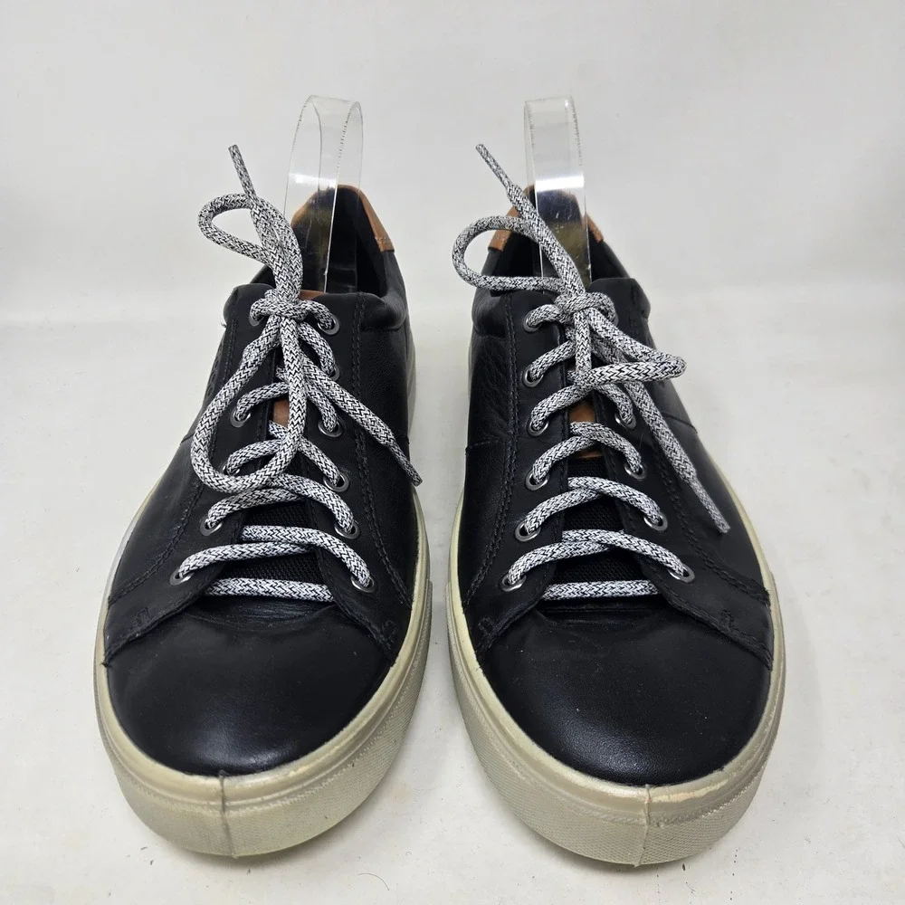 ECCO Soft 7 Kyle Mens Black Leather Low Top Sneakers Size 44 EU 10-10.5 US